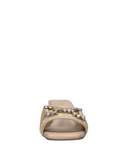 Mules pelle e rafia ALMA EN PENA | V250953 RAFIASAND